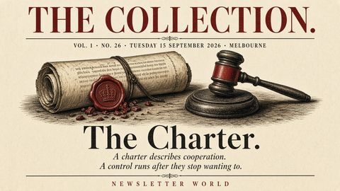 The Charter, Tuesday 15 September 2026