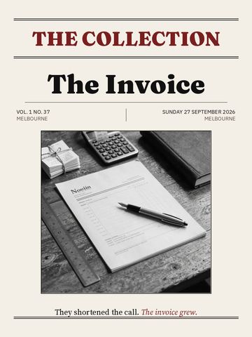The Invoice, Sunday 27 September 2026