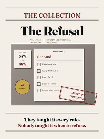 The Refusal, Saturday 10 October 2026