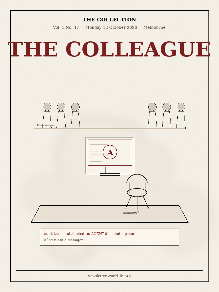 The Colleague, 12 October 2026