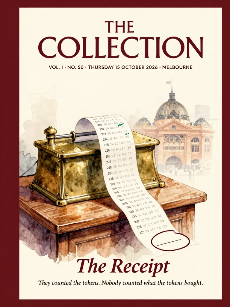 The Receipt, 15 October 2026